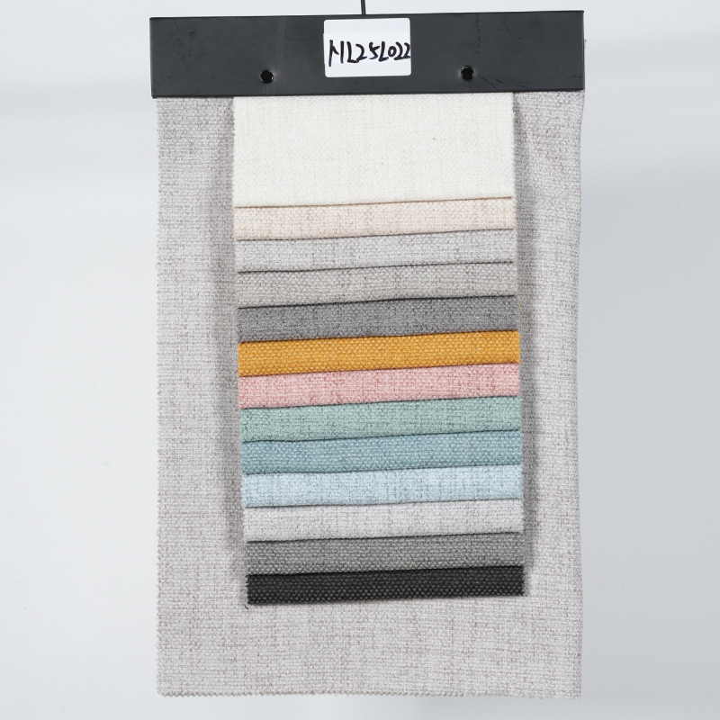 Grinding Grid Polyester Sofa Fabric